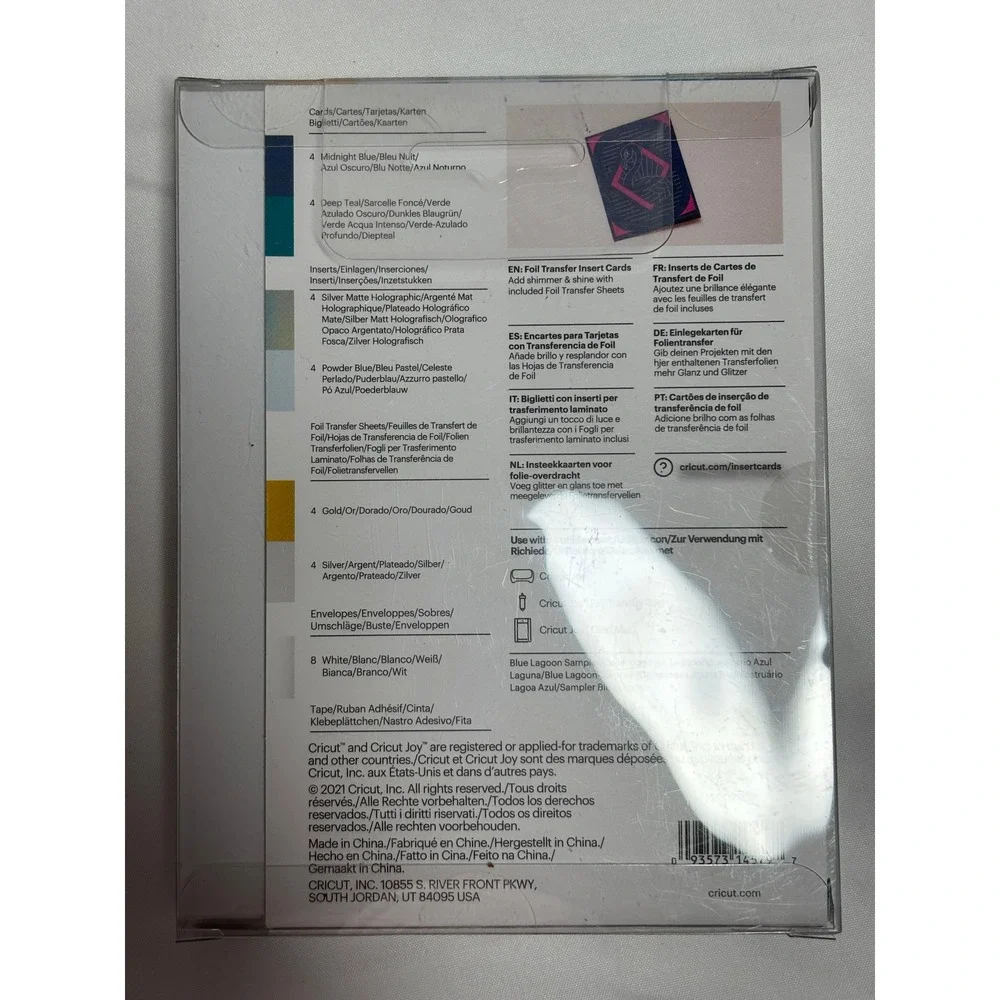 Cricut Joy Insert Cards Foil Transfer Cutaway Cards Bundle R10 4.25x5.5 5 Packs